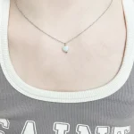 Elegant Princess Stainless Steel Alloy Pendant Necklace - Image 5