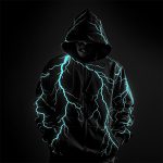 Lightning Graphic Zip Hoodie - Image 3