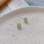 Heart Flower Pearl Ear Studs - Image 6