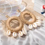 Bohemian Beach-Style Drop Earrings