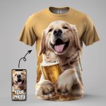 Graphic Eagle National Flag Crew Neck 3D Print Vintage Short Sleeve Tee - Image 2