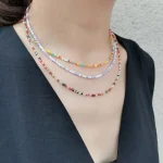 Multi-Colored Beaded Necklace - Image 3