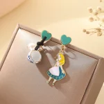 Cute Cartoon-Style Alloy Drop Earrings - Image 4