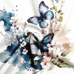 Butterfly Print Basic Tee - Image 3