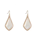 Color Block Shell Drop Earrings