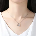 Elegant Heart-Shaped Alloy Pendant Necklace - Image 2