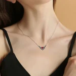 Elegant Bat-Wing Heart Necklace - Image 3