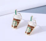 Charming Coffee Cup Earrings - Image 2