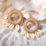 Bohemian Beach-Style Drop Earrings - Image 3