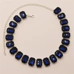 Glam Queen Square Rhinestone Choker - Image 3