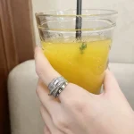 Hip-hop Metal Zircon Rings - Image 2