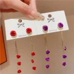 Flower Drop Earrings - Image 2