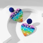 Heart-Shaped Acrylic Earrings - Image 4