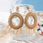 Bohemian Beach-Style Drop Earrings - Image 2