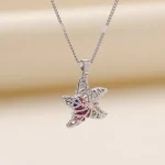 Elegant Star-Shaped Pendant Necklace