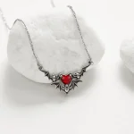 Elegant Bat-Wing Heart Necklace - Image 4