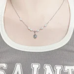 Elegant Princess Stainless Steel Alloy Pendant Necklace - Image 9