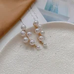 Heart Flower Pearl Ear Studs - Image 18