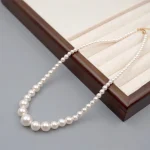 Elegant Handmade Imitation Pearl Necklace - Image 4